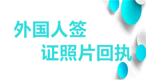 外国人签证照片回执